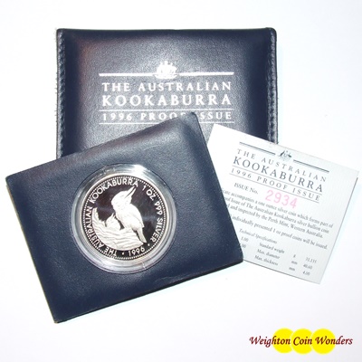(image for) 1996 1oz Kookaburra - Proof Issue